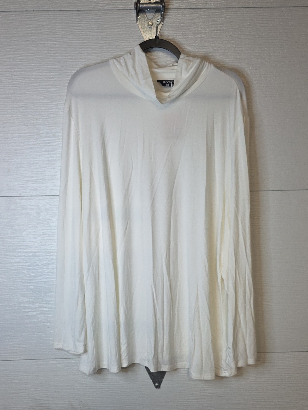 BloomChic Women's Cream Turtleneck Shirt